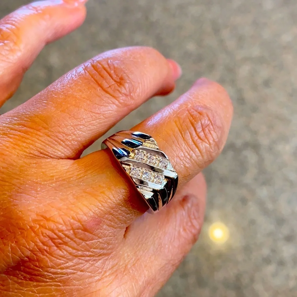 Men’s Sterling silver Wedding Ring 8 9 10 11 12